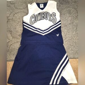 Girls Cowboys Cheer Uniform Size 10/12